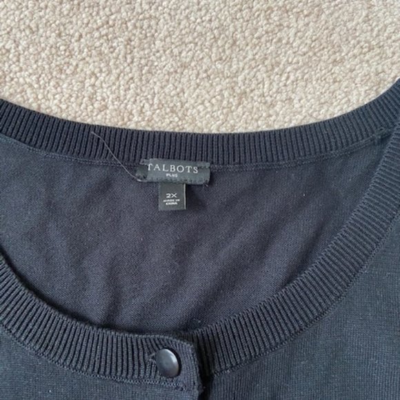 Talbots Charming Cardigan 3/4 length sleeve - Picture 3 of 3